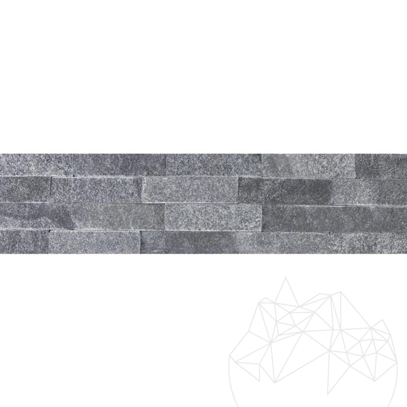 Catania Schwarzer Marmor Wandverkleidungspaneel 15 x 60 cm
